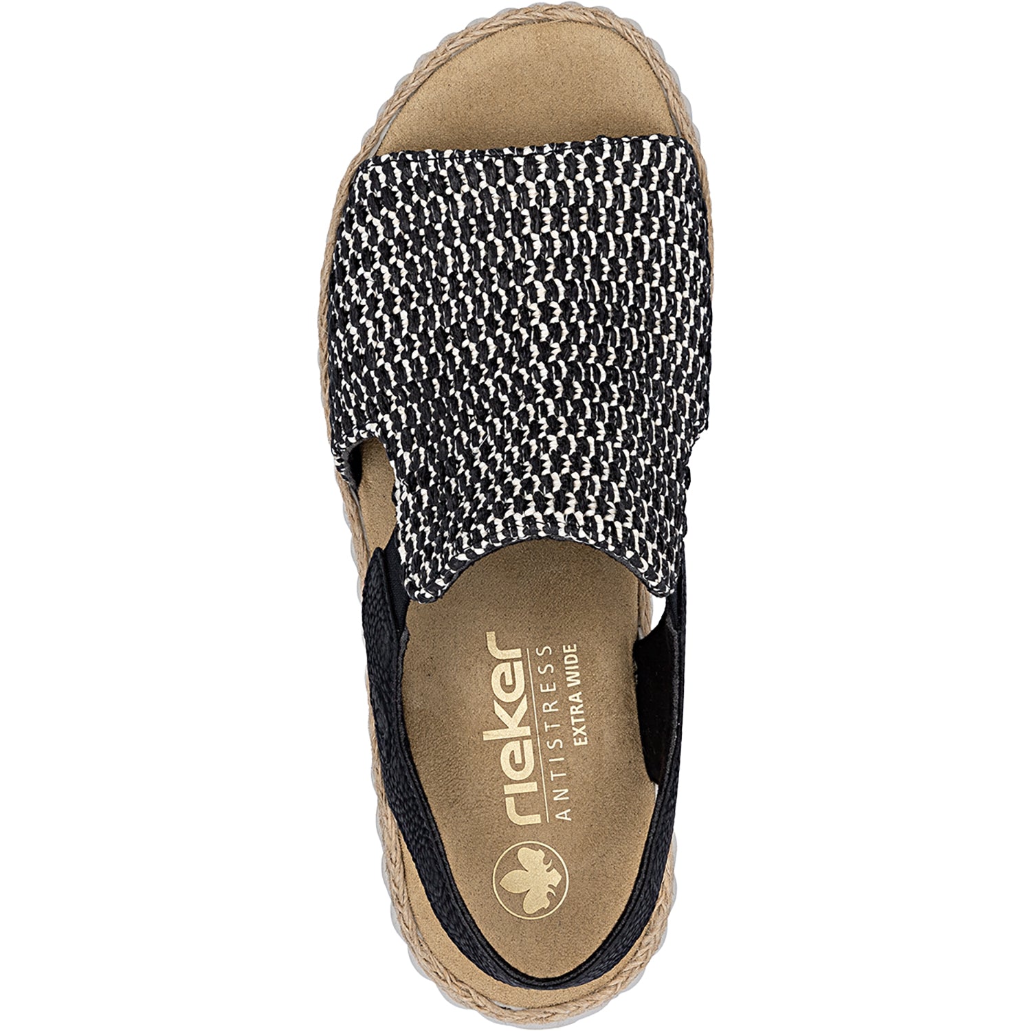 Womens Rieker Rieker 69276-00 Women's Sandals Schwarz Sand/Schwarz Schwarz Sand/Schwarz