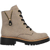 Womens Rieker Rieker 72617-60 Pearl Women's Boots Beige-Schwarz/Schwarz Beige-Schwarz/Schwarz
