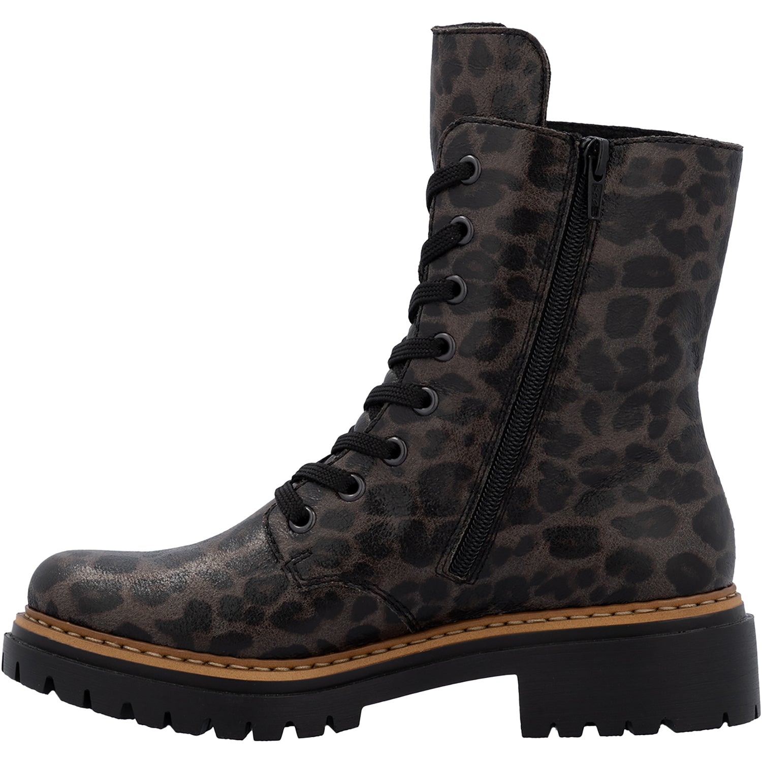 Womens Rieker Rieker 72627-90 Women's Boots Grey Leprato Synthetic Leather Grey Leprato Synthetic Leather
