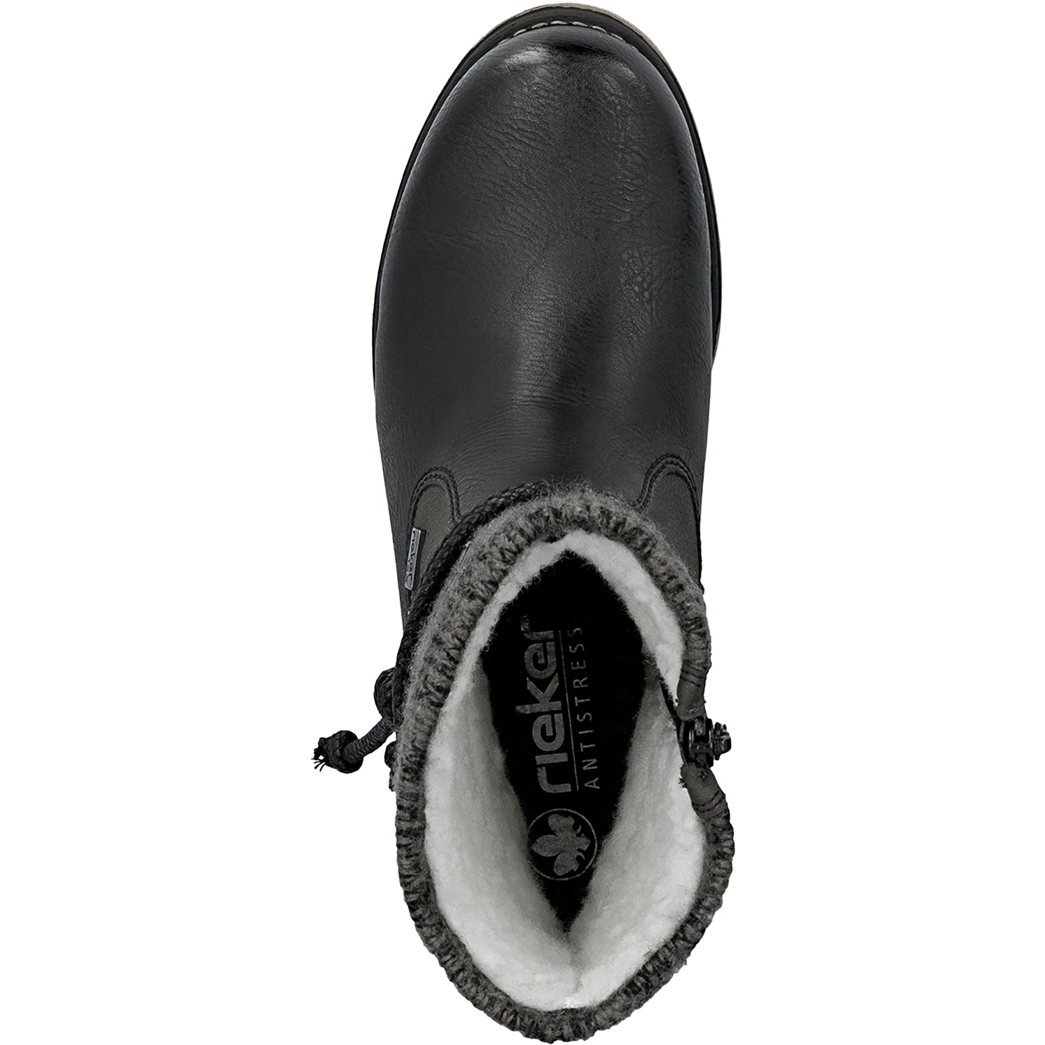 Womens Rieker Rieker 79688-00 Fee Wool Women's Boots Schwarz/Stromboli/Athrazit Schwarz/Stromboli/Athrazit