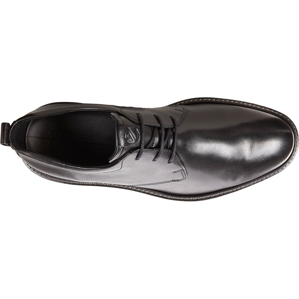 Mens Ecco Men's Ecco ST.1 Hybrid Plain Toe Black Leather Black Leather