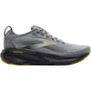 Mens Brooks Brooks Adrenaline GTS 25 Primer Grey/Ebony/Jasmin (Stability Support) Men's Athletic Shoes Primer Grey /Ebony/Jasmin Primer Grey /Ebony/Jasmin