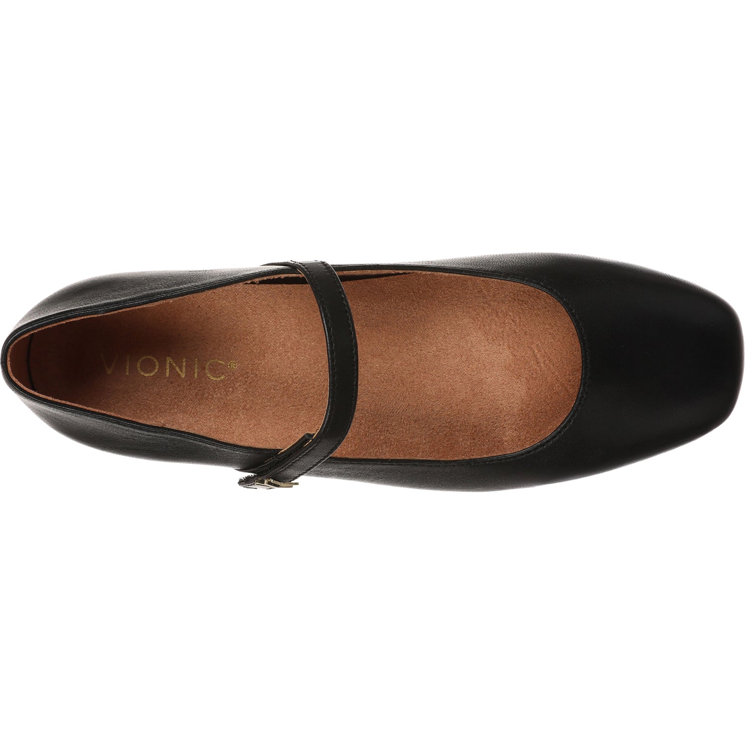 Womens Vionic Vionic Alameda Women's Mary Janes Black Leather Black Leather