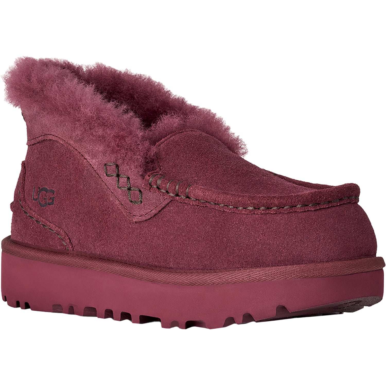 Womens Ugg UGG Ansley Parc Women's Slippers Burnt Magenta Burnt Magenta