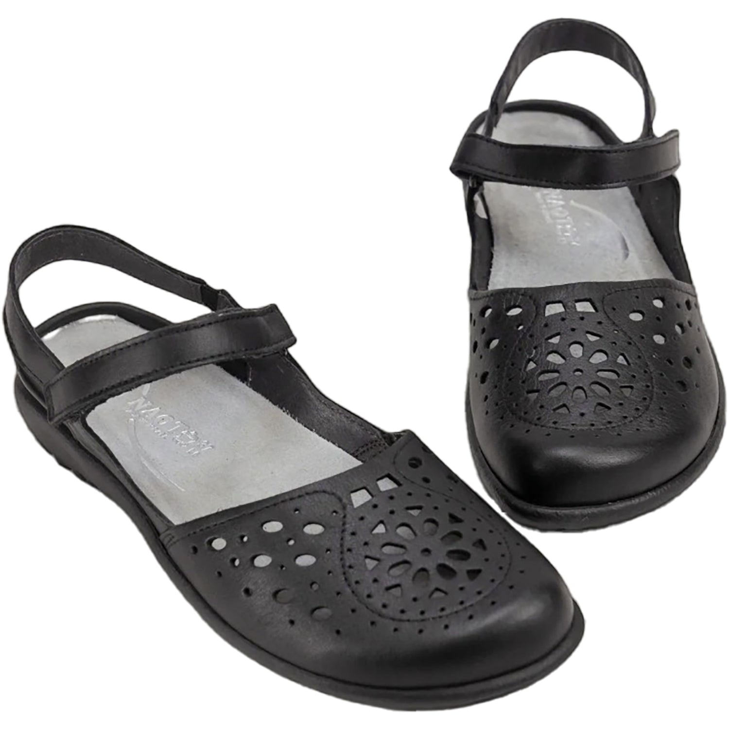 Women s Naot Arataki Black Raven Leather Footwear etc