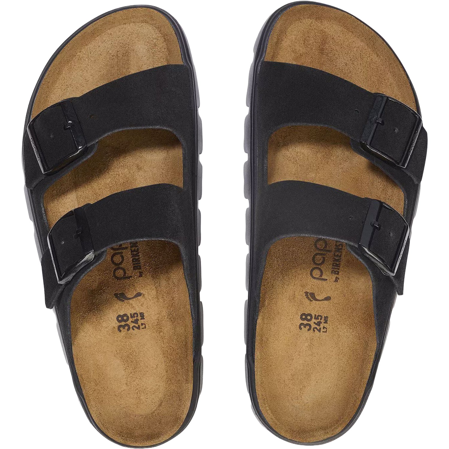 Womens Birkenstock Birkenstock Arizona Chunky Women's Sandals Black Suede Black Suede