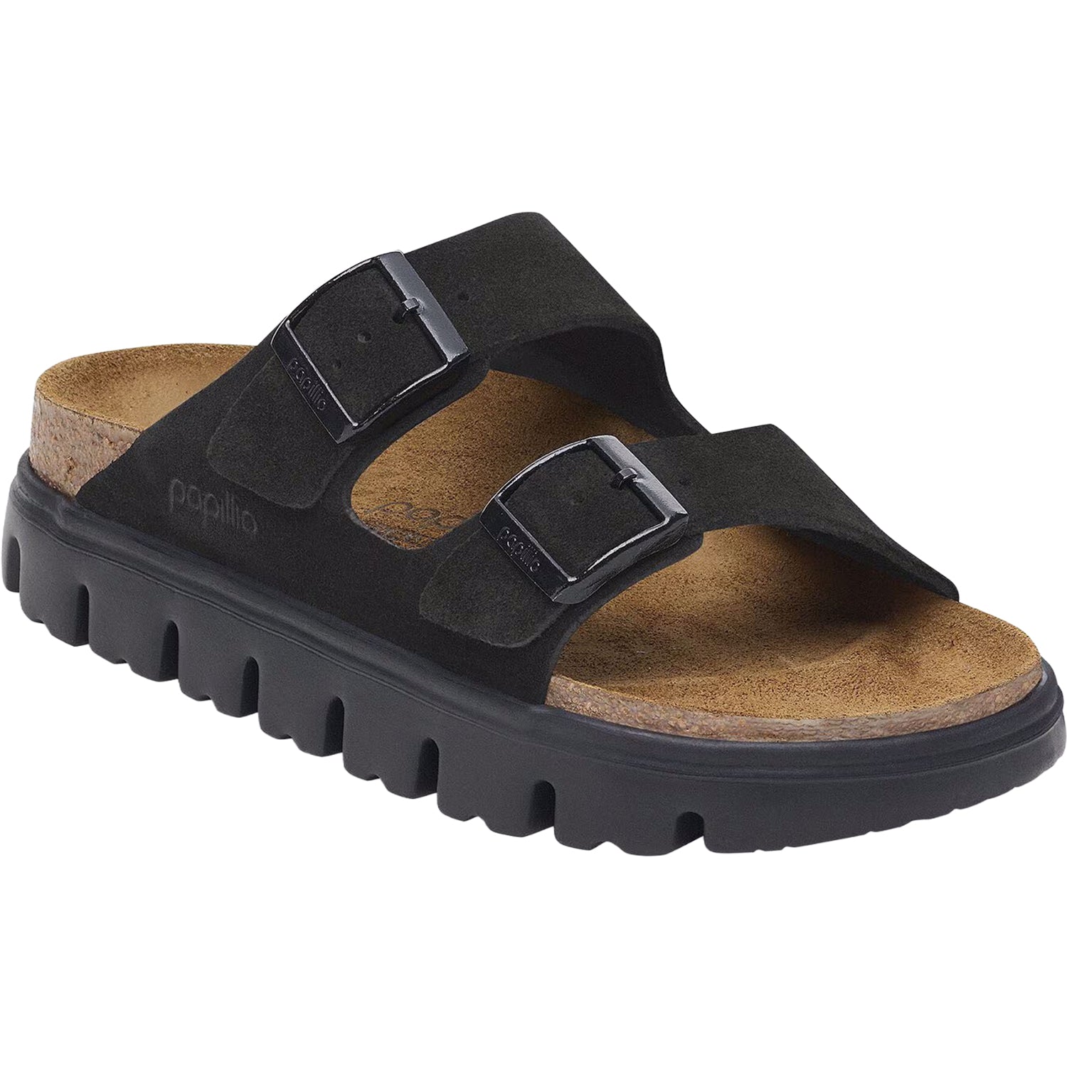 Womens Birkenstock Birkenstock Arizona Chunky Women's Sandals Black Suede Black Suede