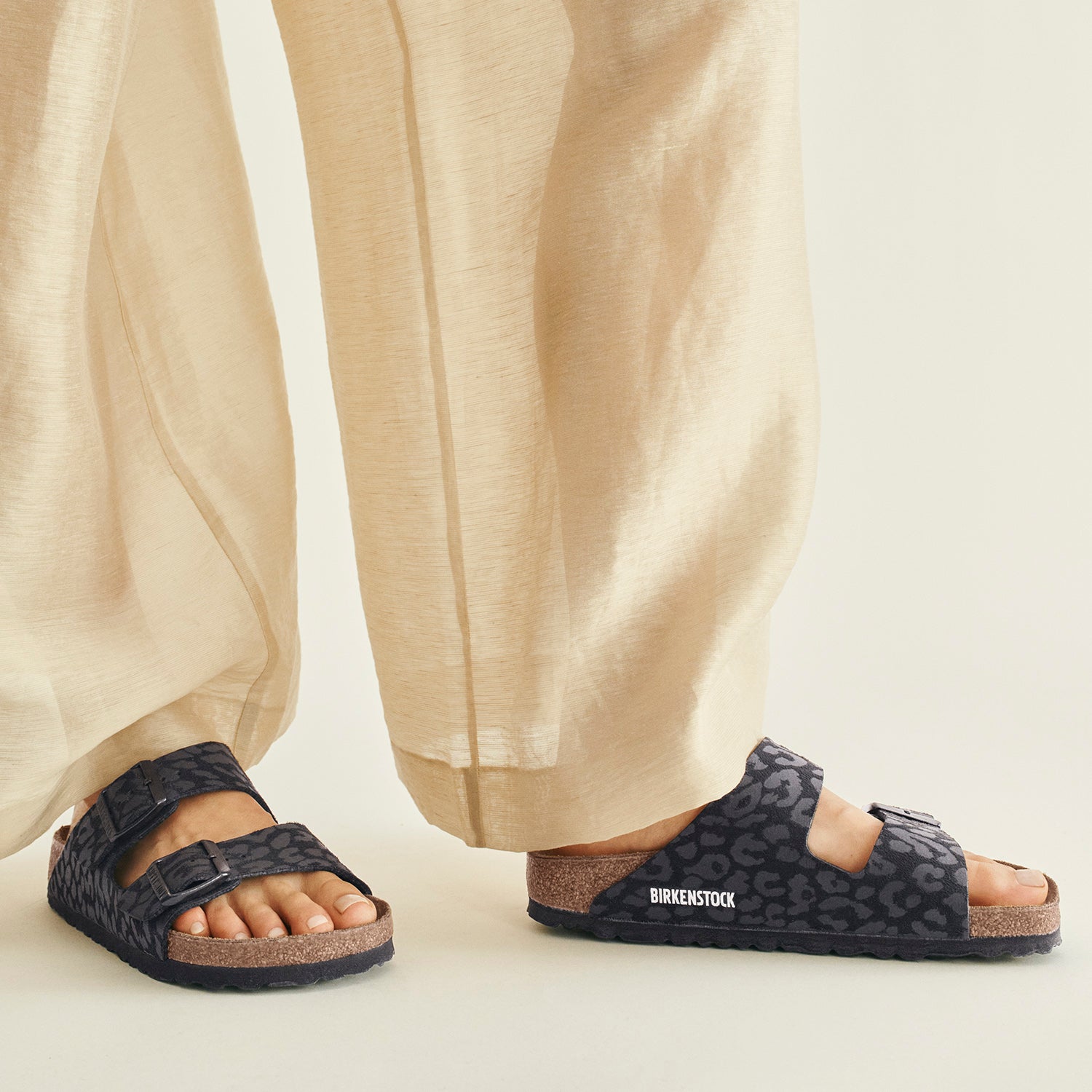 Womens Birkenstock Women's Birkenstock Arizona Leo Black Birkflor Leo Black Birkoflor