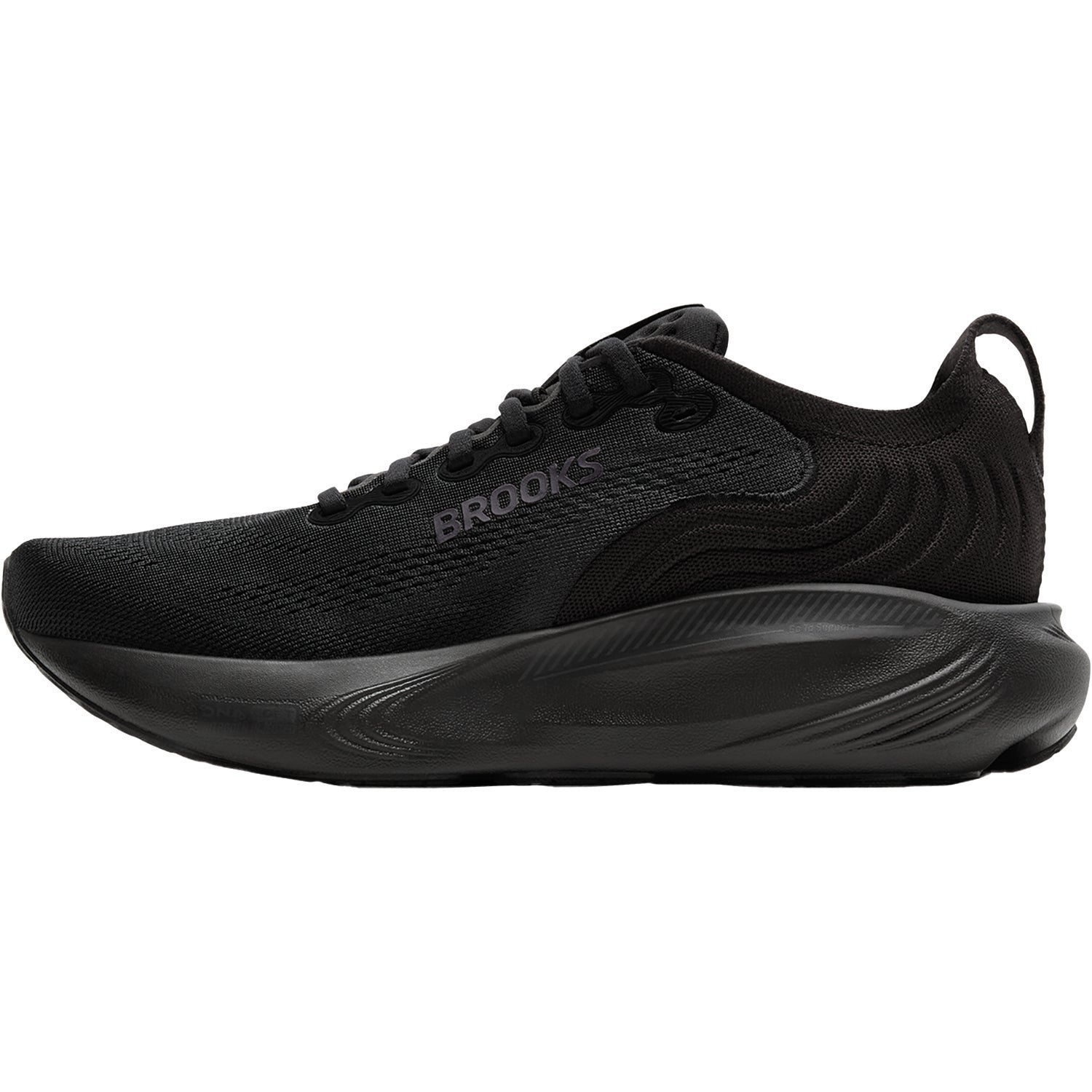 Womens Brooks Brooks Adrenaline GTS 25 (Stability Support) Women's Athletic Shoes Black/Black/Ebony Black/Black/Ebony