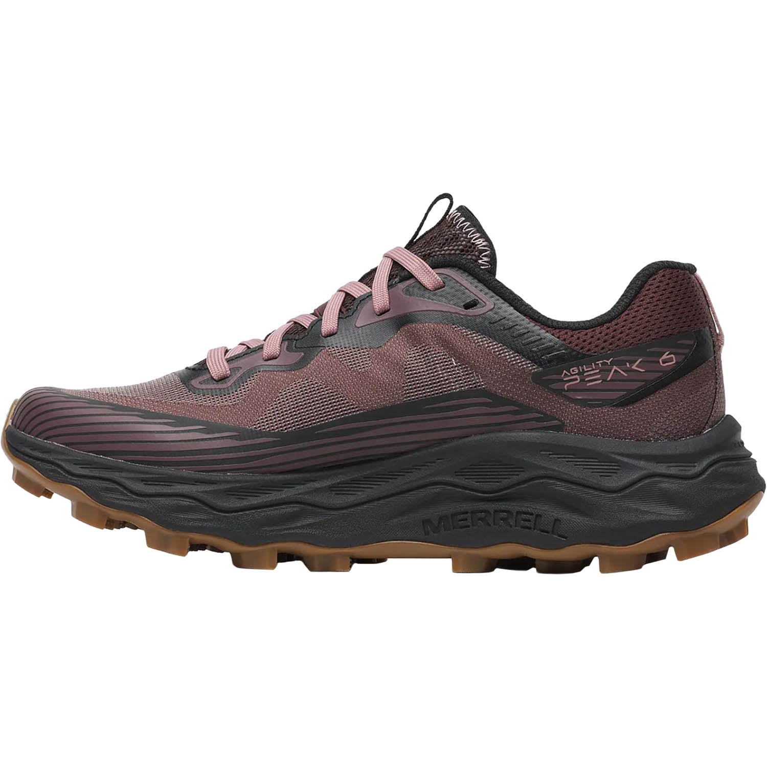 Womens Merrell Merrell Agility Peak 6 Women's Athletic Trail/Hiking Shoes Ninebark (Neutral Support) Ninebark