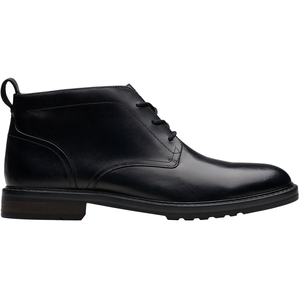 Men's Clarks Aldwin Chukka Black Leather