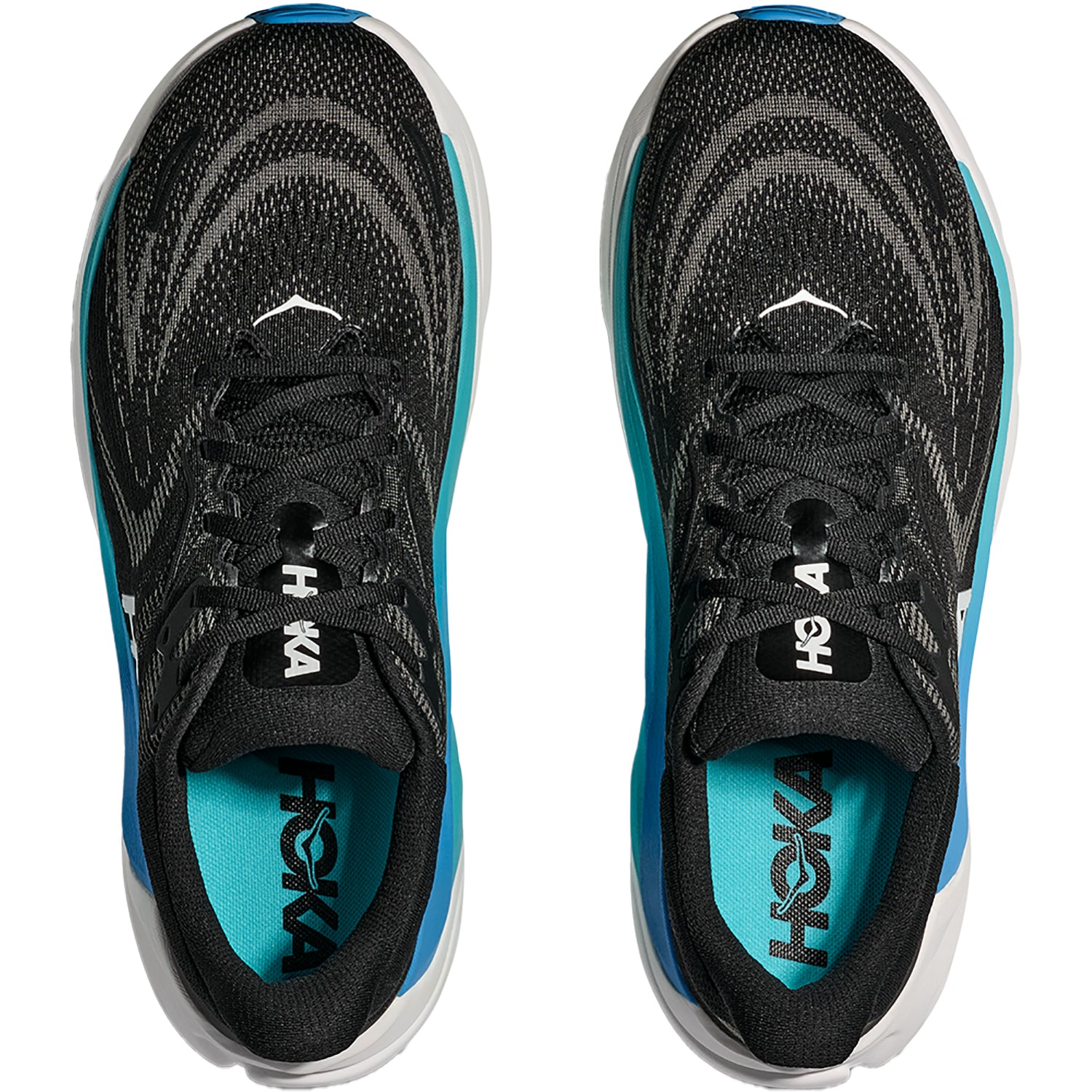 Mens Hoka one one Men's Hoka Arahi 8 Men Black/Skyward Blue Black/Skyward Blue