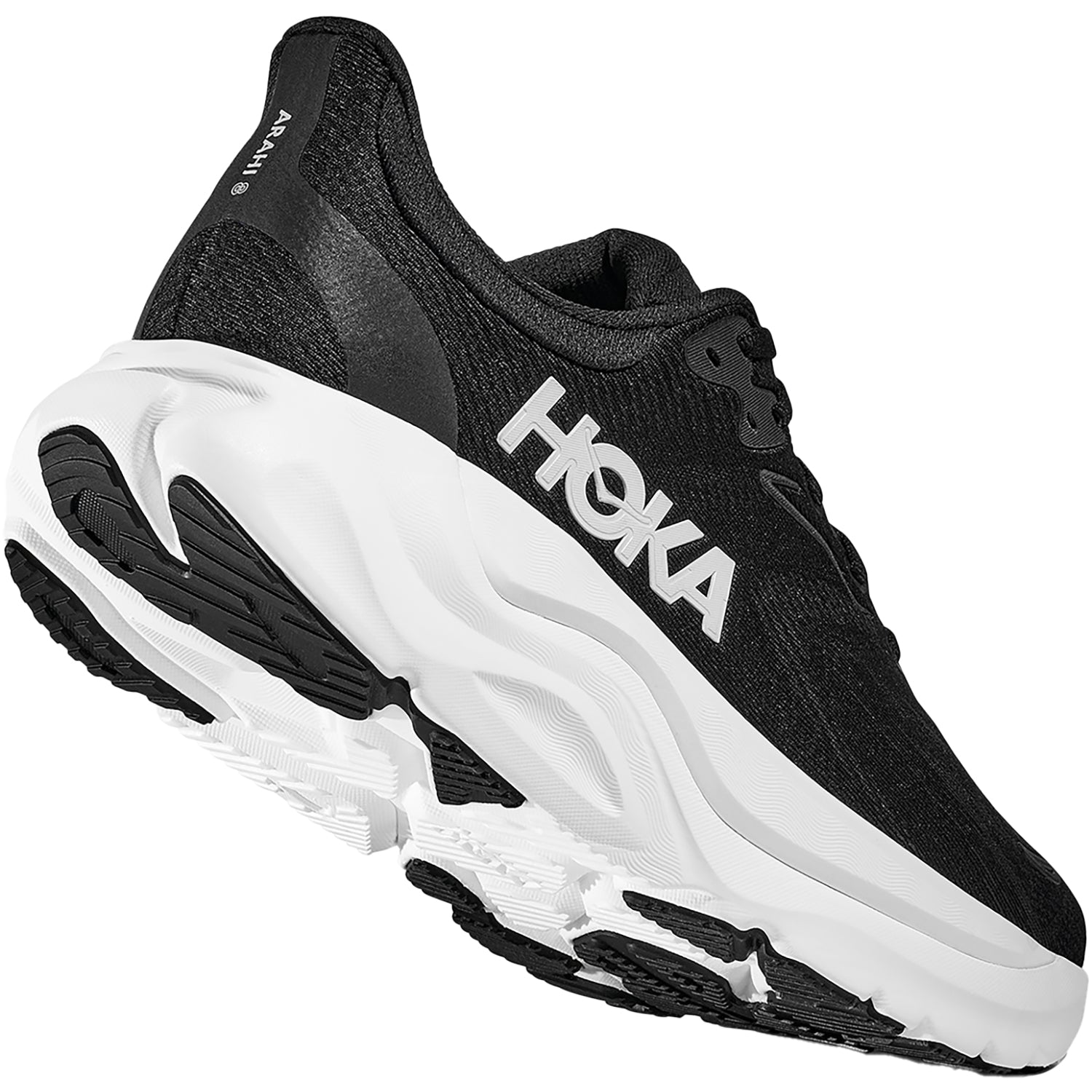 Womens Hoka one one Hoka Arahi 8 (Stability Support) Women's Athletic Shoes Black/White Black/White