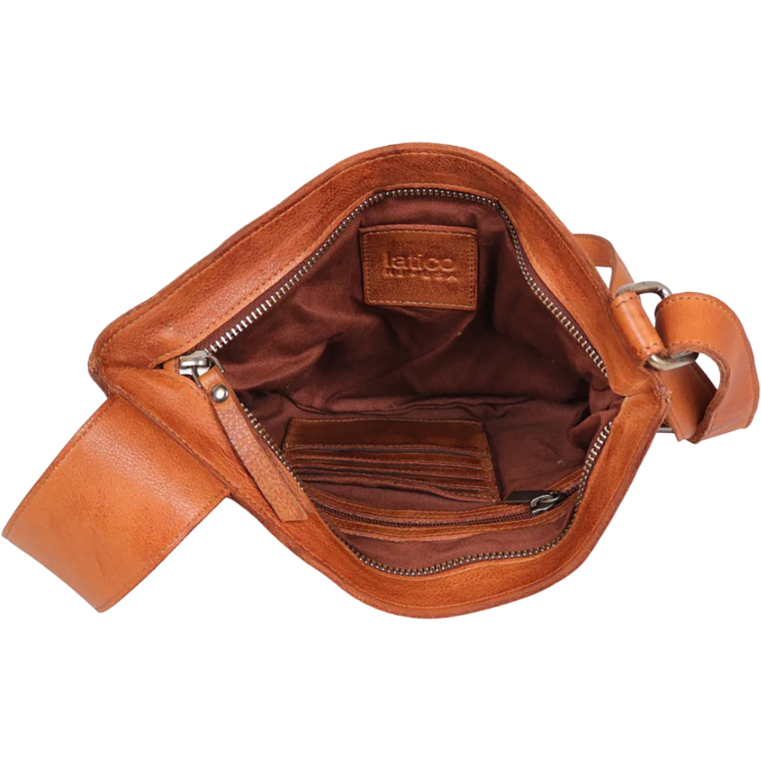 Womens Latico Latico Arden Crossbody Handbag Cognac Leather Cognac Leather