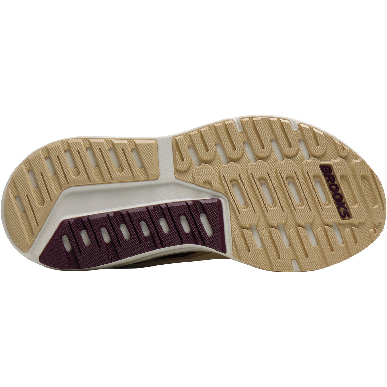 Womens Brooks Brooks Ariel GTS 26 (Stability Support) Women's Athletic Shoes Coconut/Sand/Potent Purple Coconut/Sand/Potent Purple