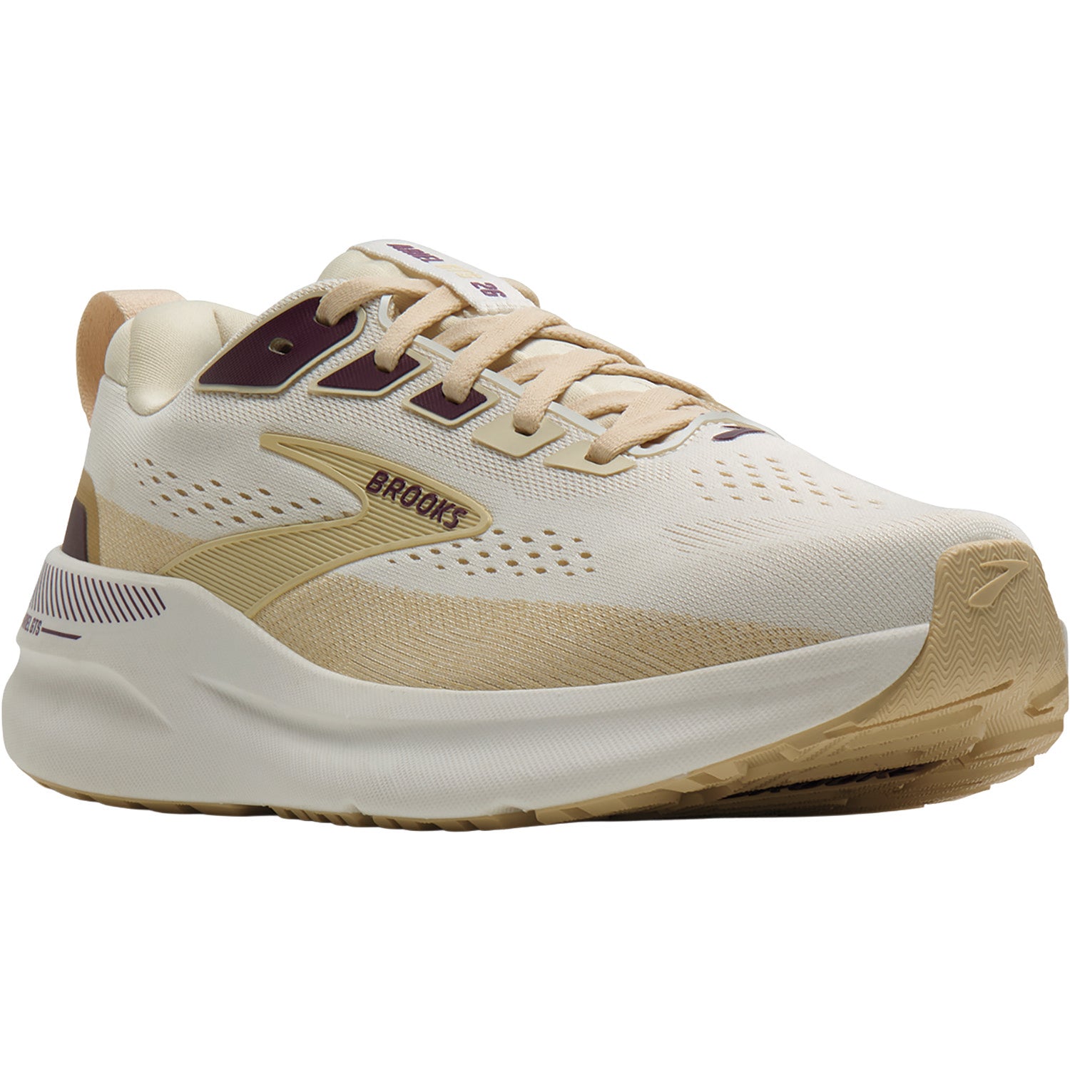 Womens Brooks Brooks Ariel GTS 26 (Stability Support) Women's Athletic Shoes Coconut/Sand/Potent Purple Coconut/Sand/Potent Purple