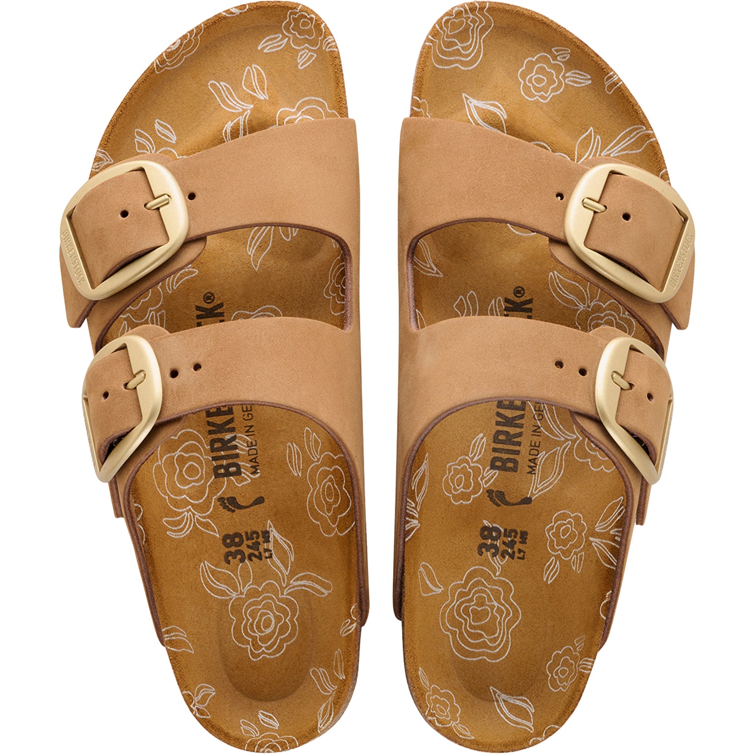 Womens Birkenstock Birkenstock Arizona Big Buckle Women's Sandals Mink Nubuck Mink Nubuck