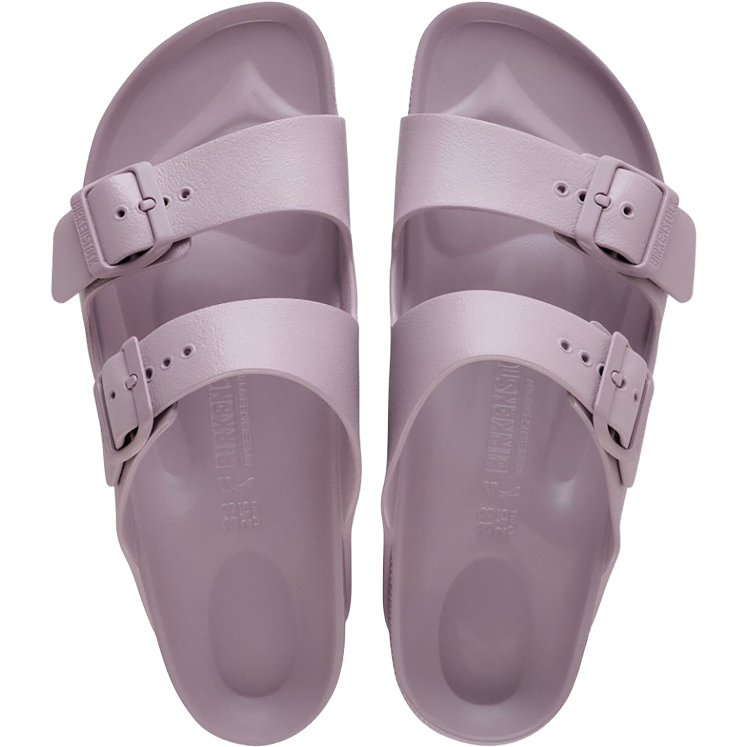 Womens Birkenstock Birkenstock Arizona EVA Women's Recovery Sandals Faded Purple Faded Purple
