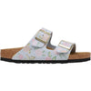 Womens Birkenstock Birkenstock Arizona Flowers Women's Sandals Baby Blue Suede Baby Blue Suede