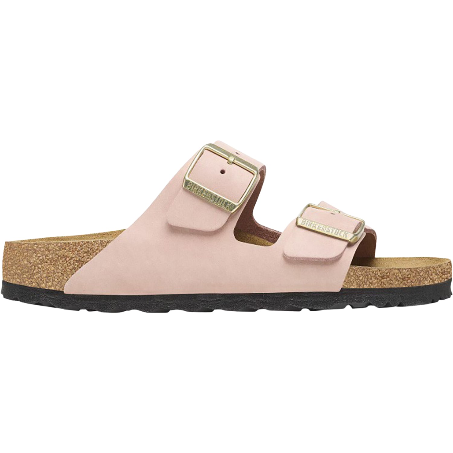 Womens Birkenstock Birkenstock Arizona Soft Footbed Unisex Sandals Soft Pink Nubuck Soft Pink Nubuck