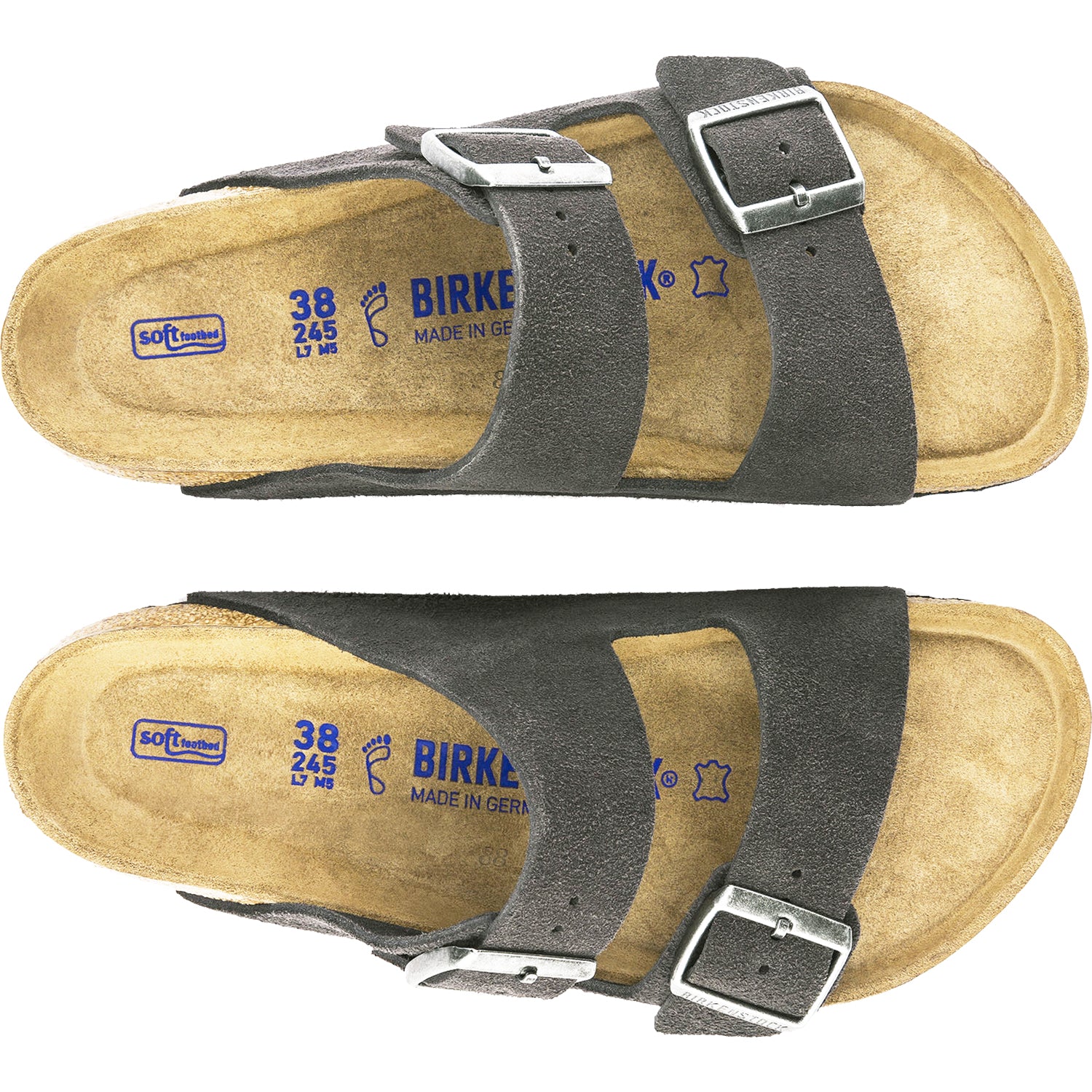 Birkenstock Arizona Suede Soft Footbed Sandal