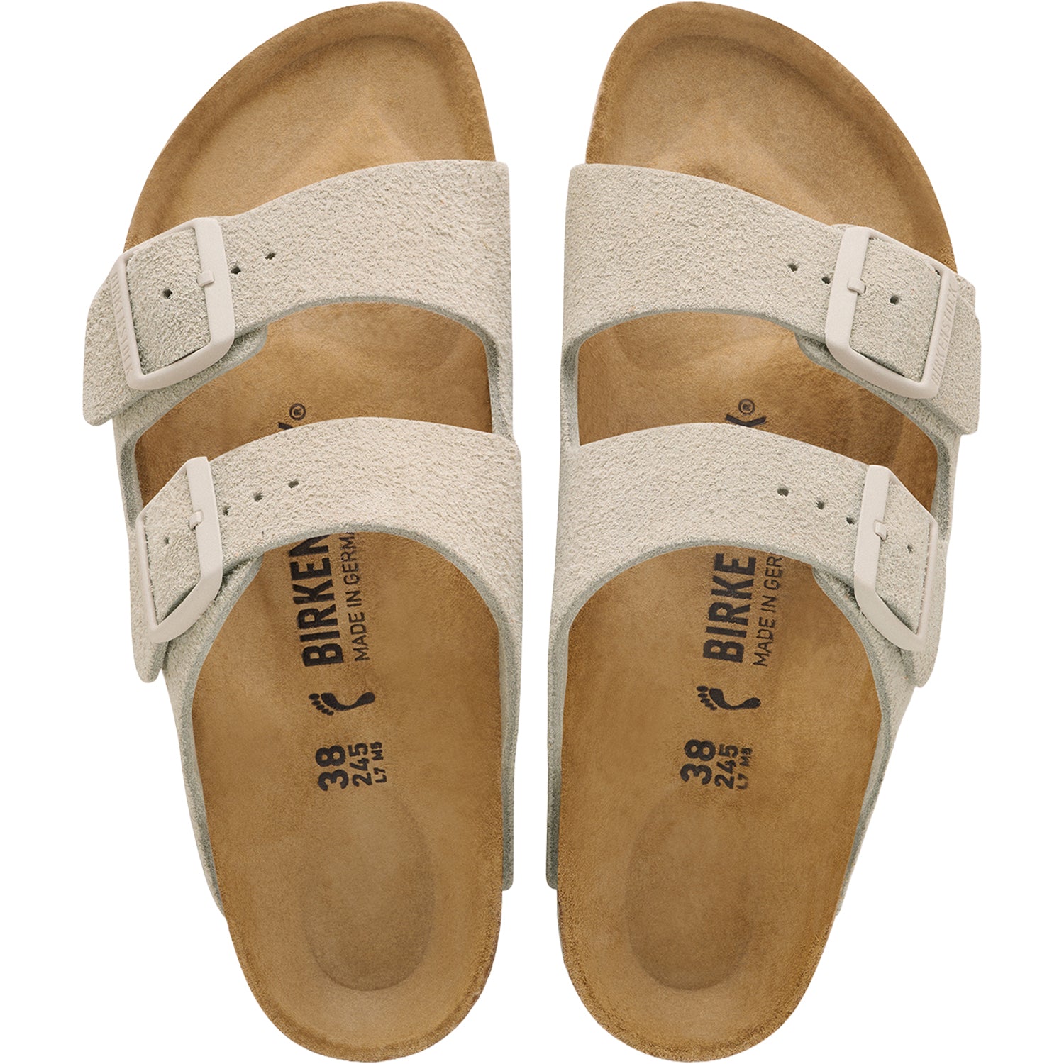 Unisex Birkenstock Birkenstock Arizona Unisex Sandals Oyster Suede Oyster Suede