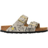 Womens Birkenstock Birkenstock Arizona Women's Sandals Snake Print Oyster Suede Snake Print Oyster Suede