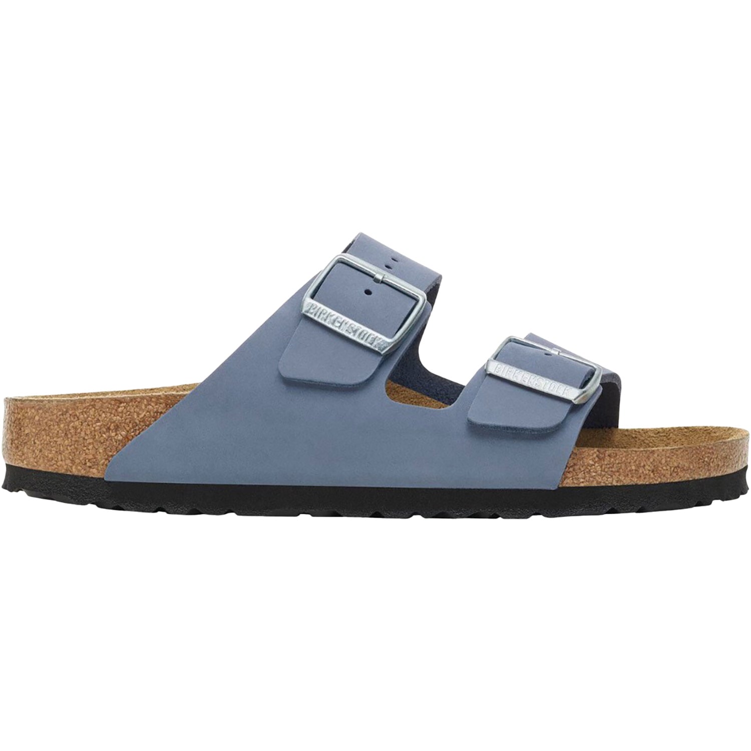 Womens Birkenstock Women's Birkenstock Arizona Stone Blue Nubuck Stone Blue Nubuck