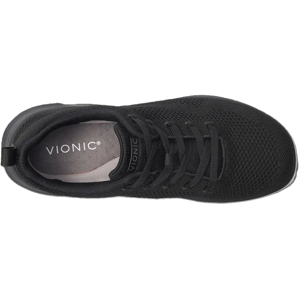 Womens Vionic Women's Vionic Arrival Slip Resistant Black/Black Knit Fabric Black/black Knit Fabric