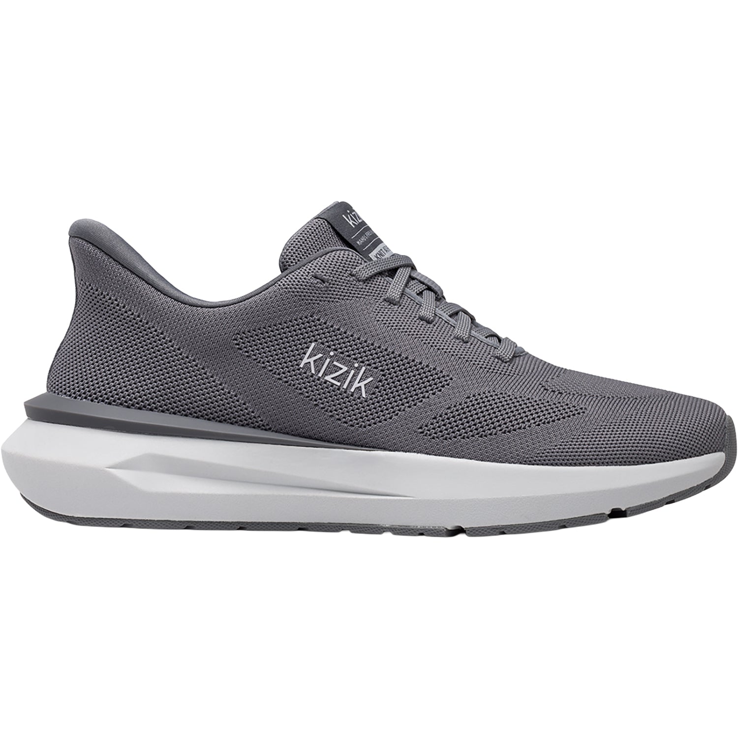 Mens Kizik Kizik Athens 2 Knit Men's Athletic Shoes Smoked Pearl Smoked Pearl