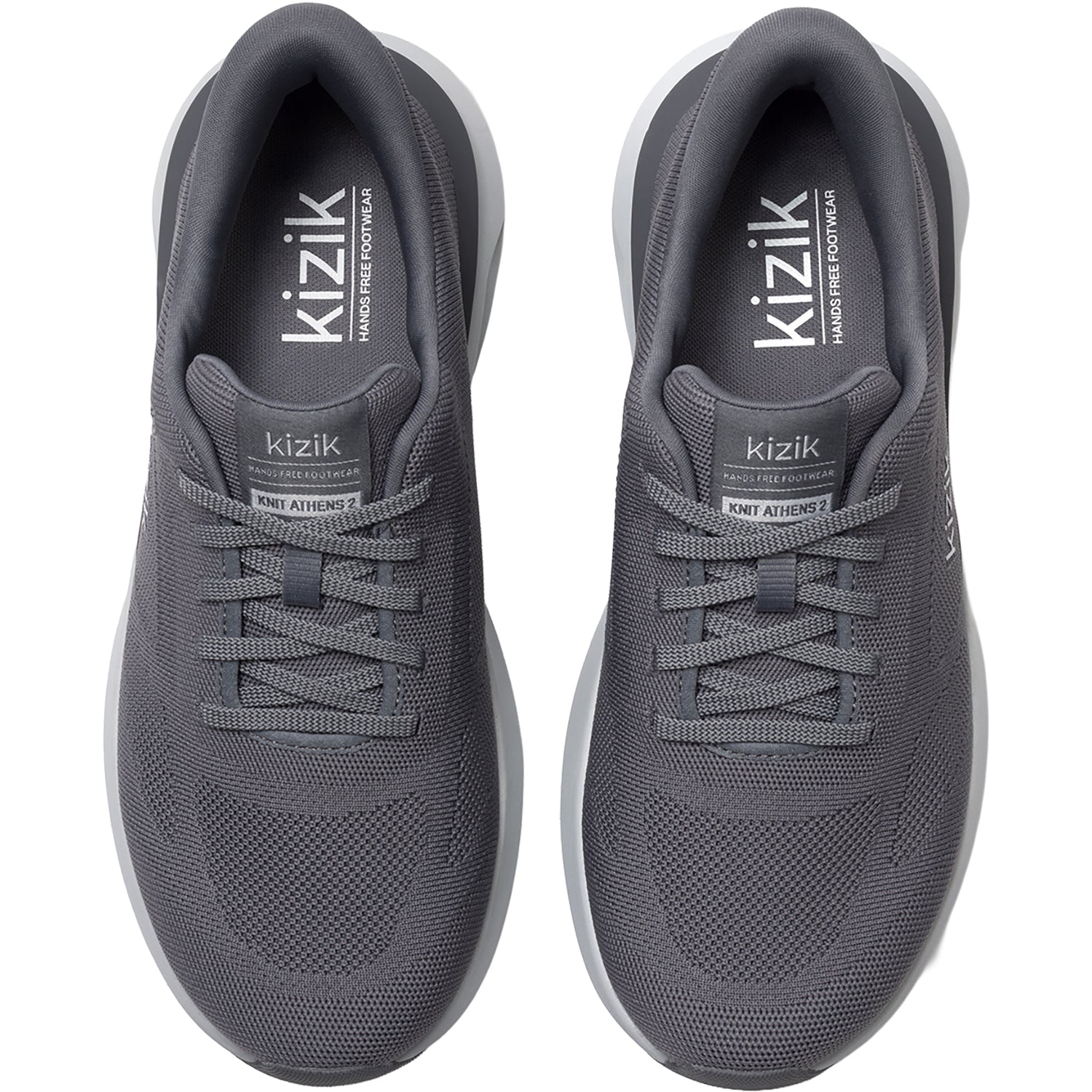 Mens Kizik Kizik Athens 2 Knit Men's Athletic Shoes Smoked Pearl Smoked Pearl