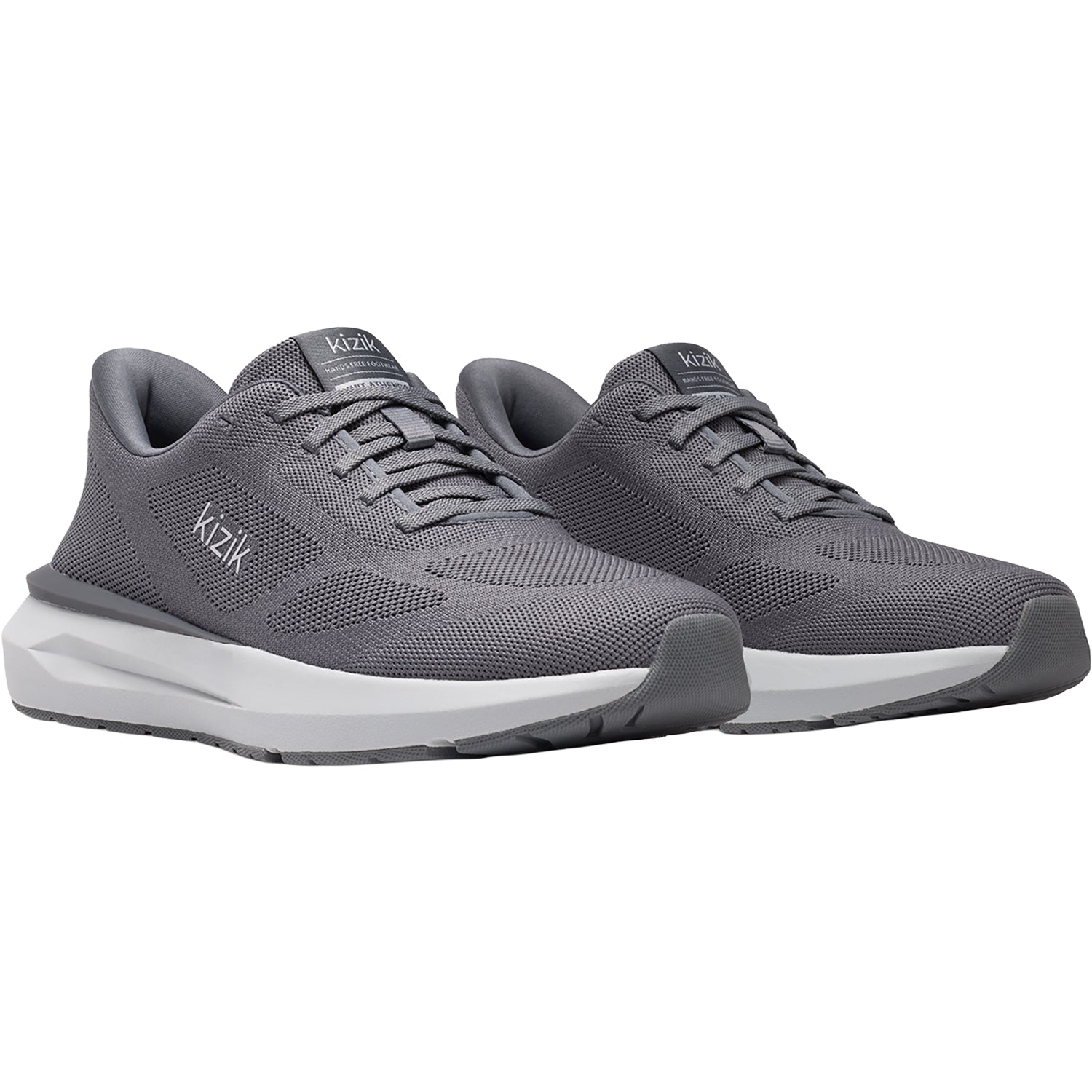 Mens Kizik Kizik Athens 2 Knit Men's Athletic Shoes Smoked Pearl Smoked Pearl