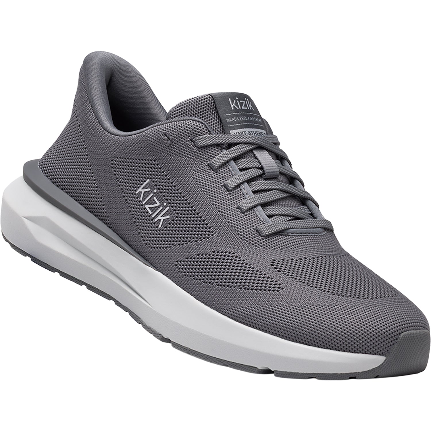 Mens Kizik Kizik Athens 2 Knit Men's Athletic Shoes Smoked Pearl Smoked Pearl