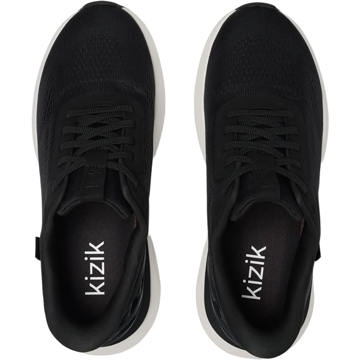 Mens Kizik KIZIK Athens 2 Men's Athletic Shoes Kizik Black/White Black/White