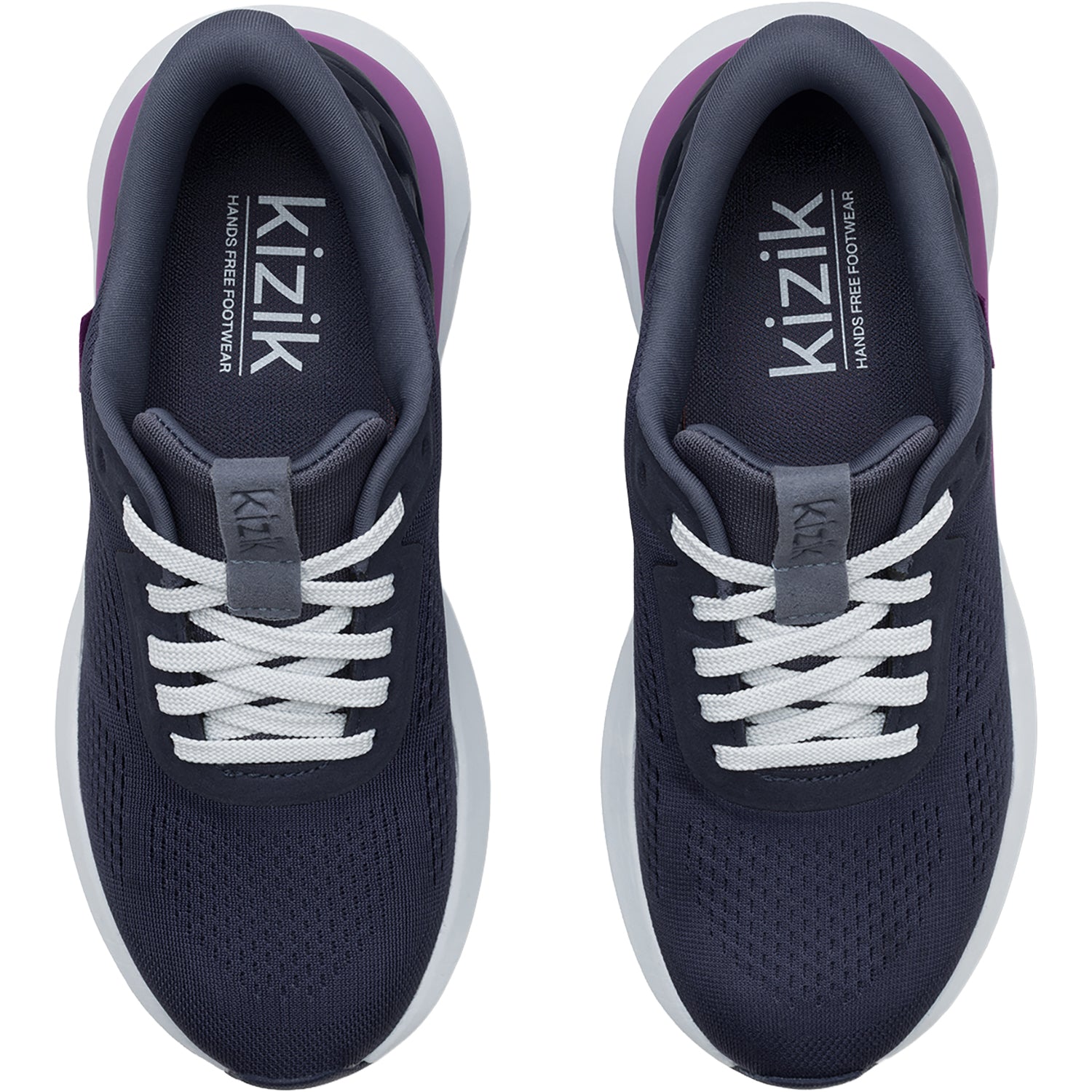 Womens Kizik Kizik Athens 2 Women's Athletic Shoes Grisaille/Hyacinth Violet (Neutral Support) Grisaille/Hyacinth Violet