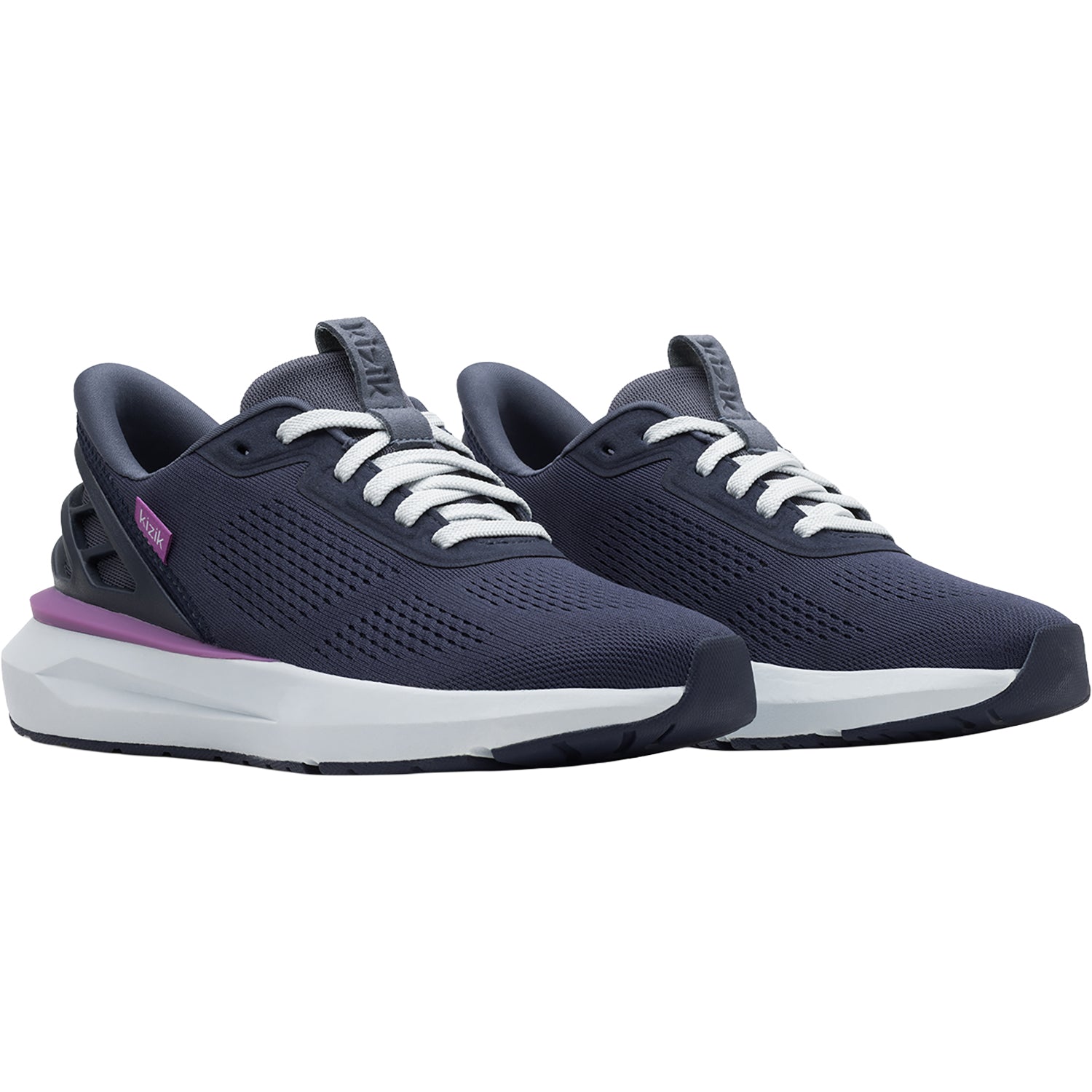Womens Kizik Kizik Athens 2 Women's Athletic Shoes Grisaille/Hyacinth Violet (Neutral Support) Grisaille/Hyacinth Violet