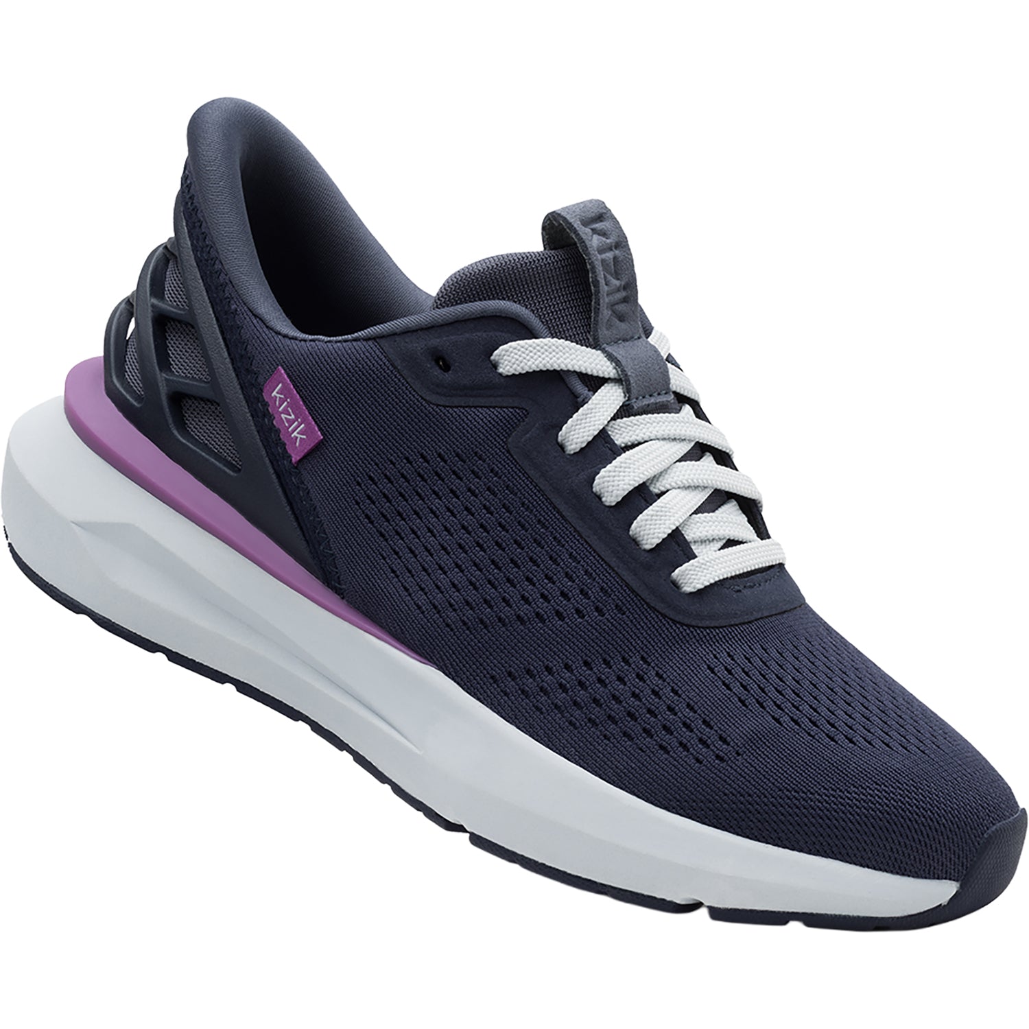 Womens Kizik Kizik Athens 2 Women's Athletic Shoes Grisaille/Hyacinth Violet (Neutral Support) Grisaille/Hyacinth Violet