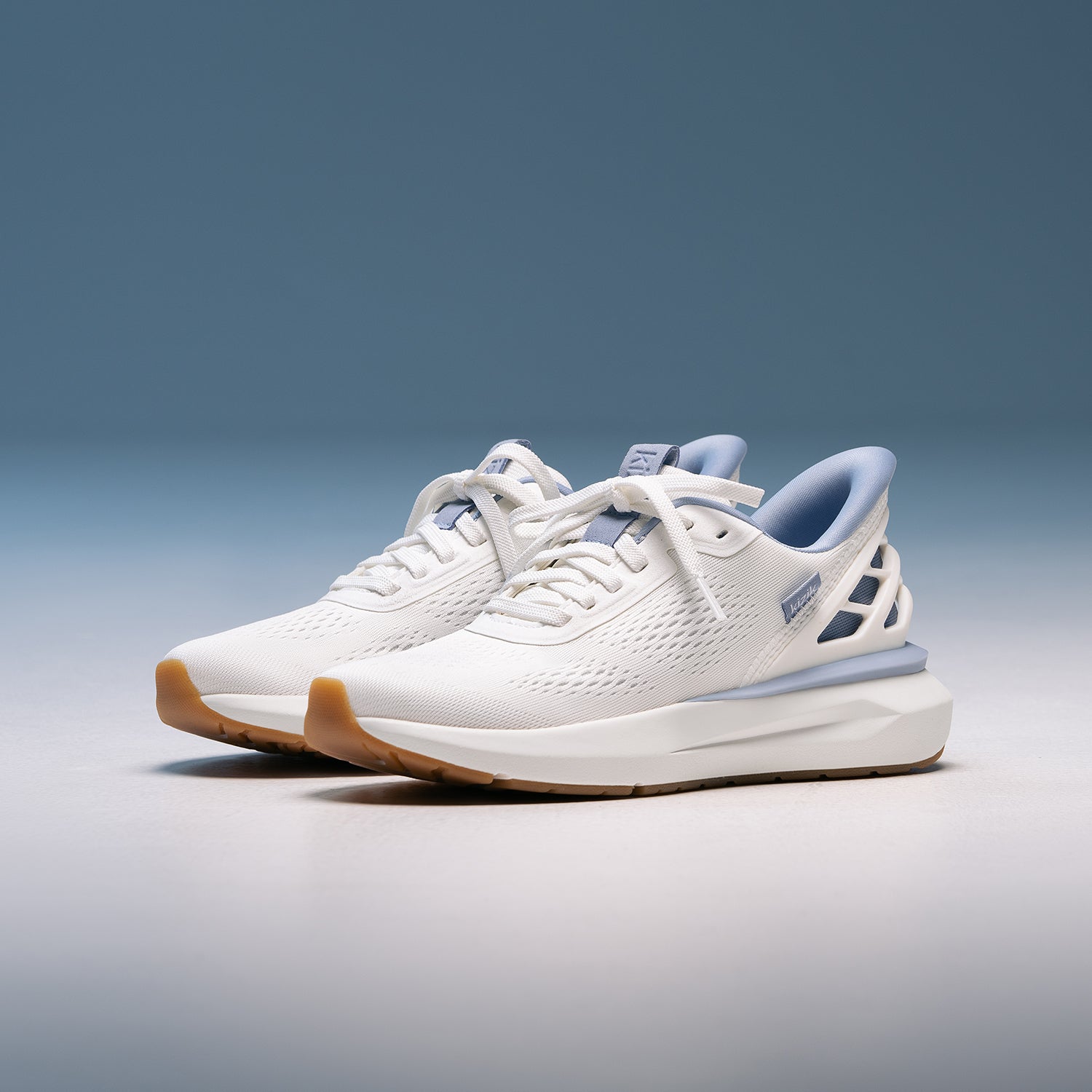 Womens Kizik Kizik Athens 2 Women's Athletic Shoes White/Soft Chambray White/Soft Chambray