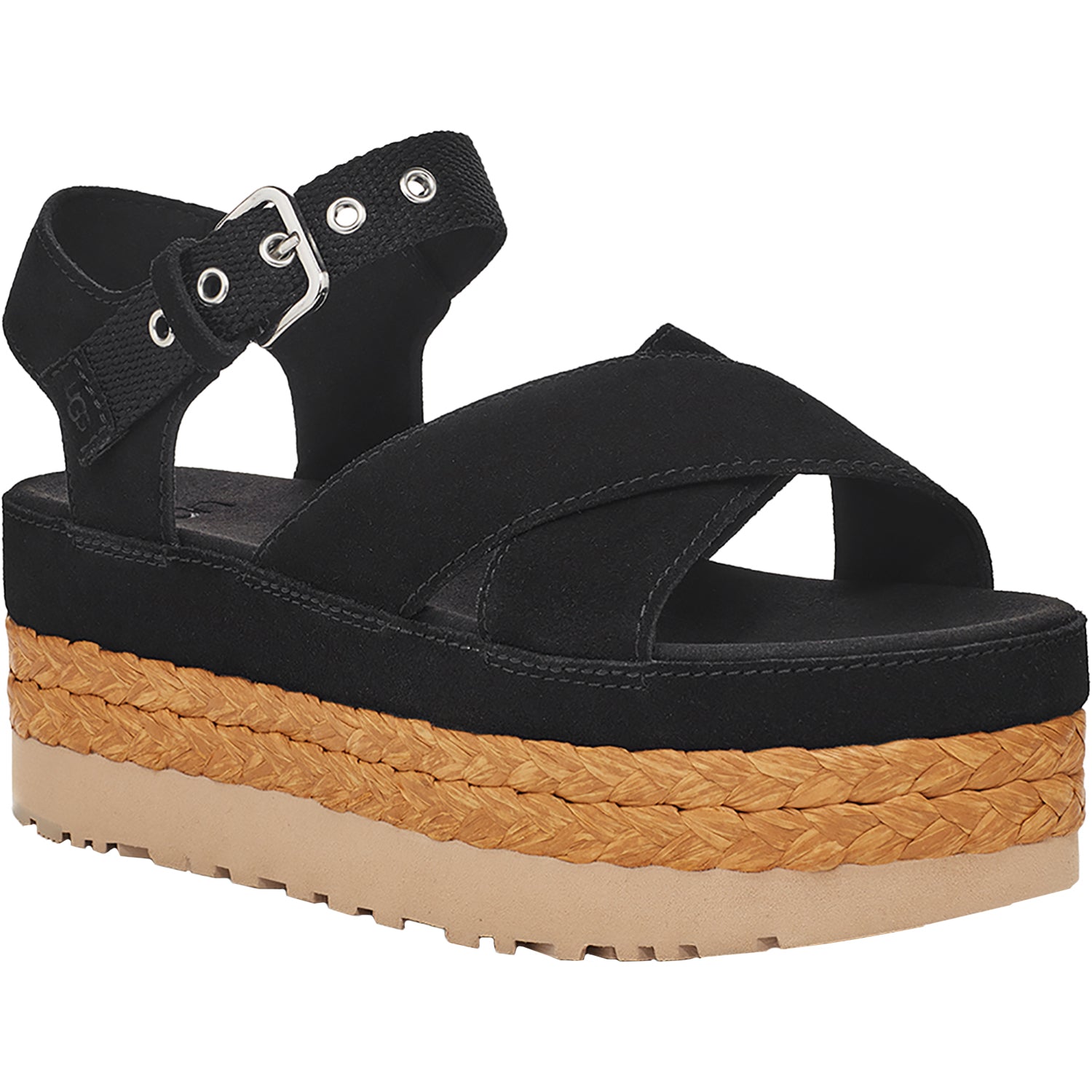Womens Ugg UGG Aubrey Ankle Women's Platform Sandals Black Black