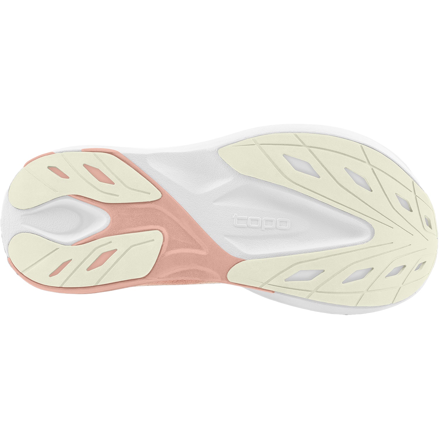 Womens Topo Topo Aura Women's Athletic Shoes Cream/Rose (Stability Support) Cream/Rose