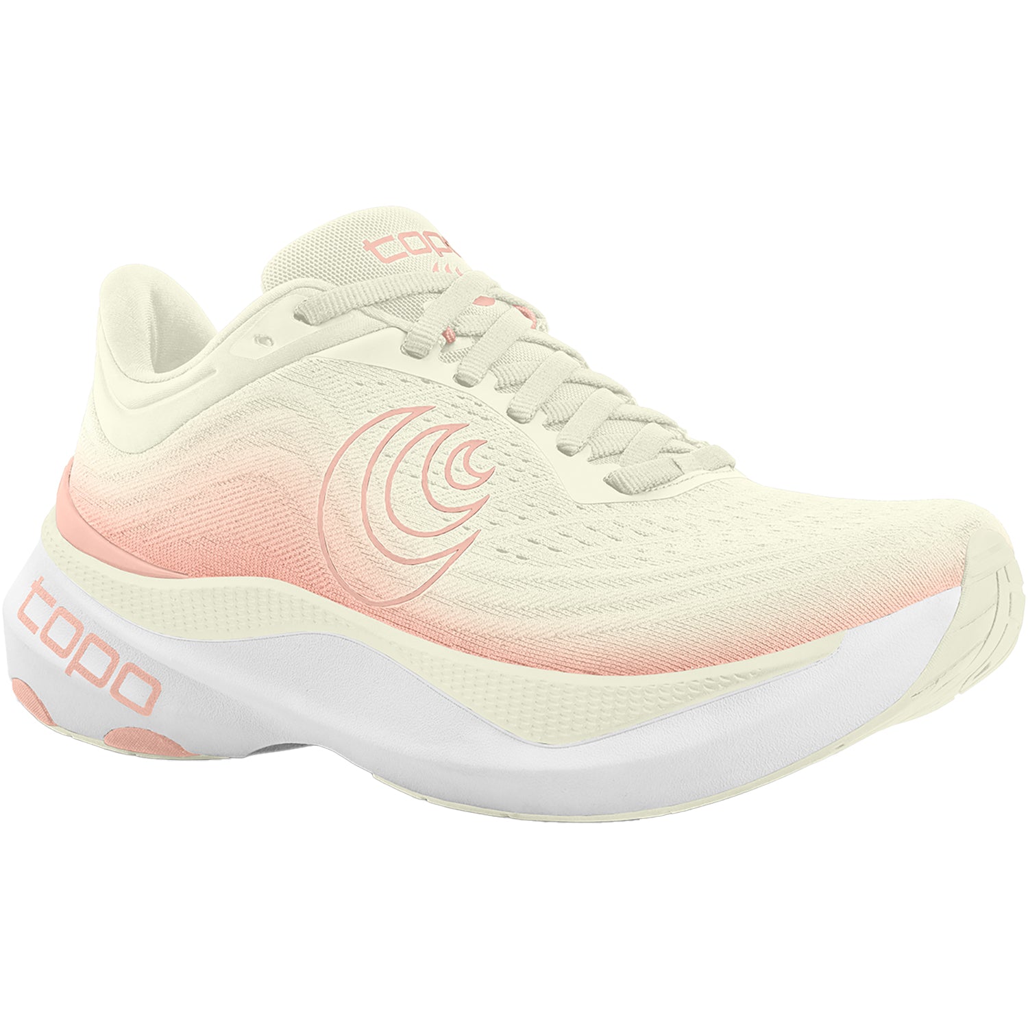 Womens Topo Topo Aura Women's Athletic Shoes Cream/Rose (Stability Support) Cream/Rose