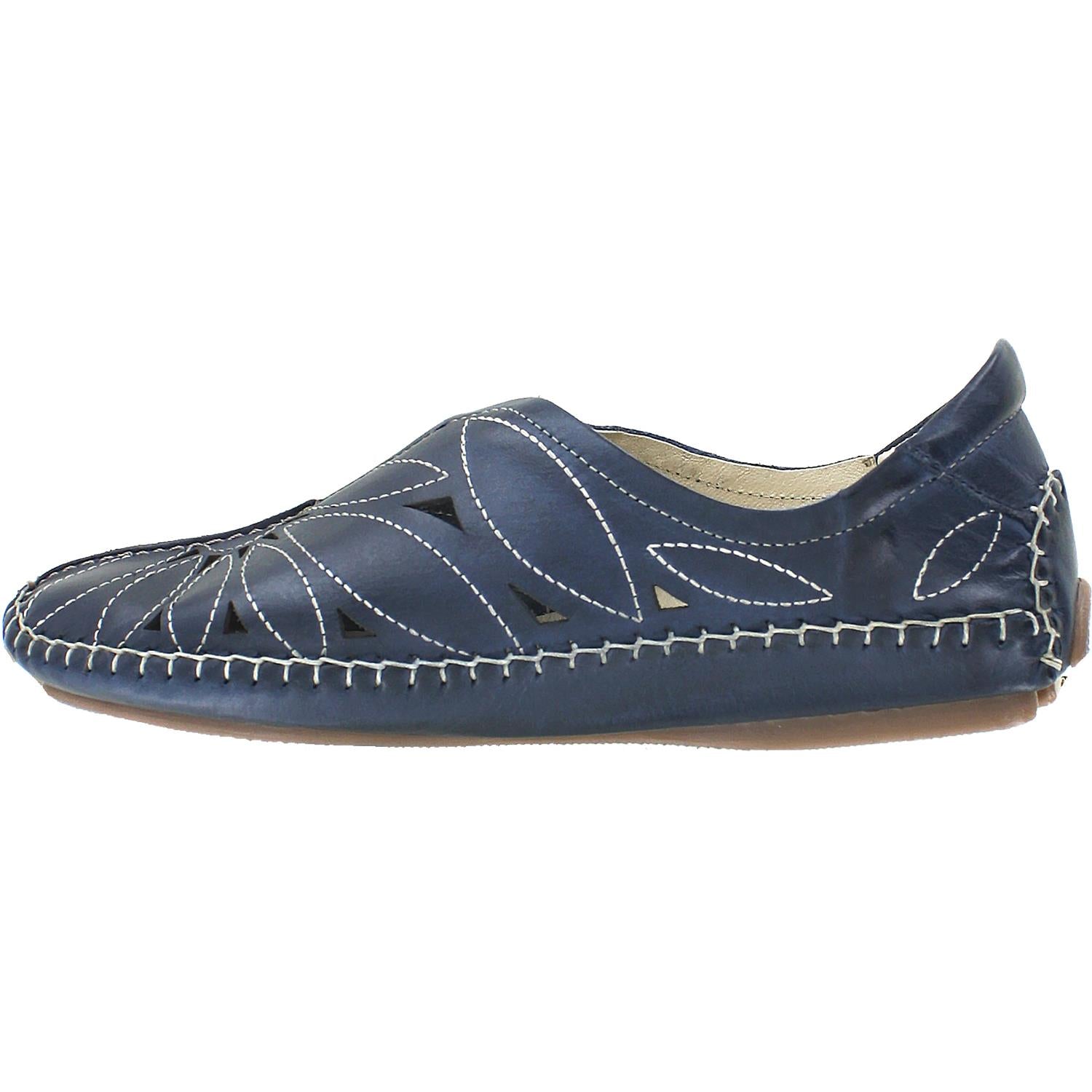 Womens Pikolinos Pikolinos Jerez 578-7399 Women's Slip Ons Blue Leather Blue Leather
