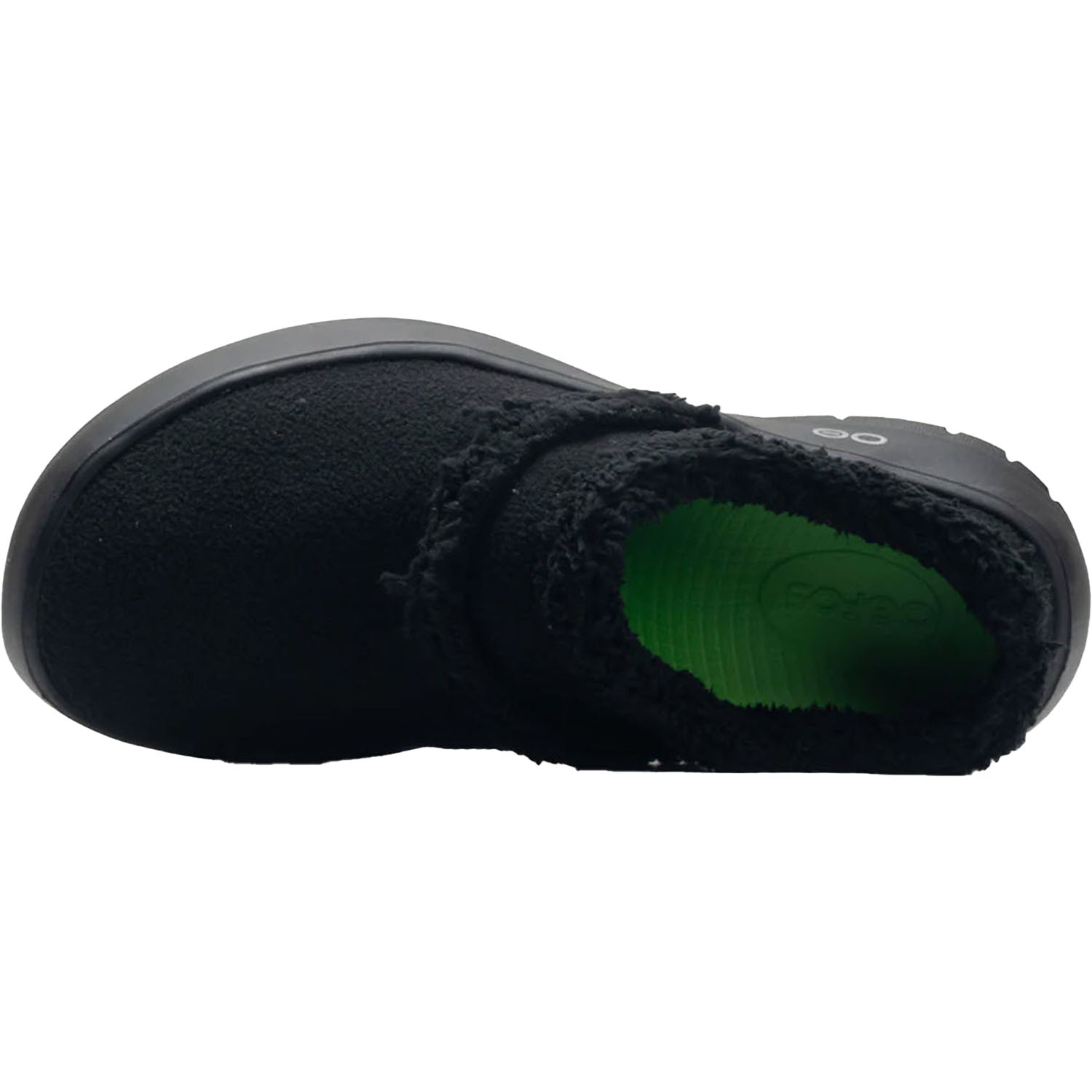 Womens Oofos OOFOS OOcoozie Mule Women's Slippers Black Vegan Sherpa Black Vegan Sherpa