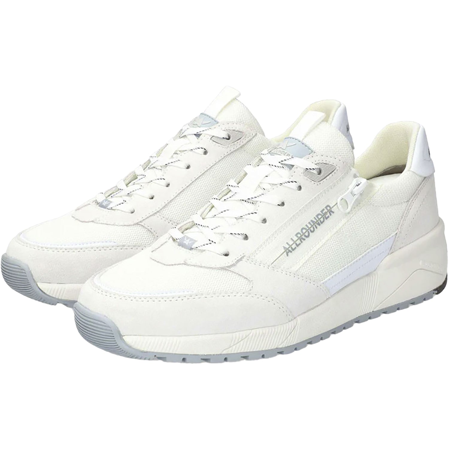 Mens Allrounder by mephisto Allrounder by Mephisto Scarmaro Men's Lace Up Shoes Blanc/Blanc Suede Blanc/Blanc Suede