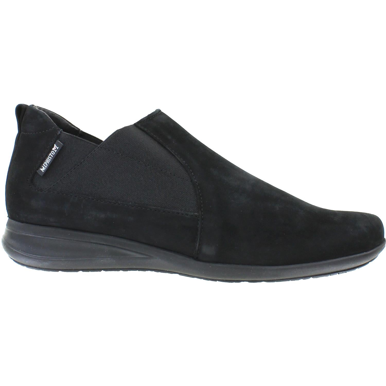 Womens Mephisto Mephisto Nellie Women's Booties Black Bucksoft Nubuck Black Bucksoft Nubuck