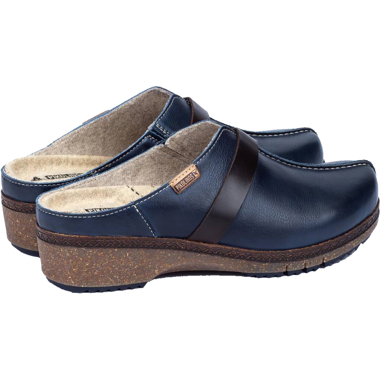 Womens Pikolinos Pikolinos Granada W0W-3590C1 Women's Clogs Ocean Leather Ocean Leather
