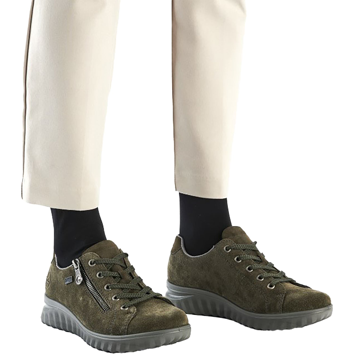 Womens Rieker Rieker 59000-54 Vegan Women's Shoes Khaki/Moor Khaki/Moor