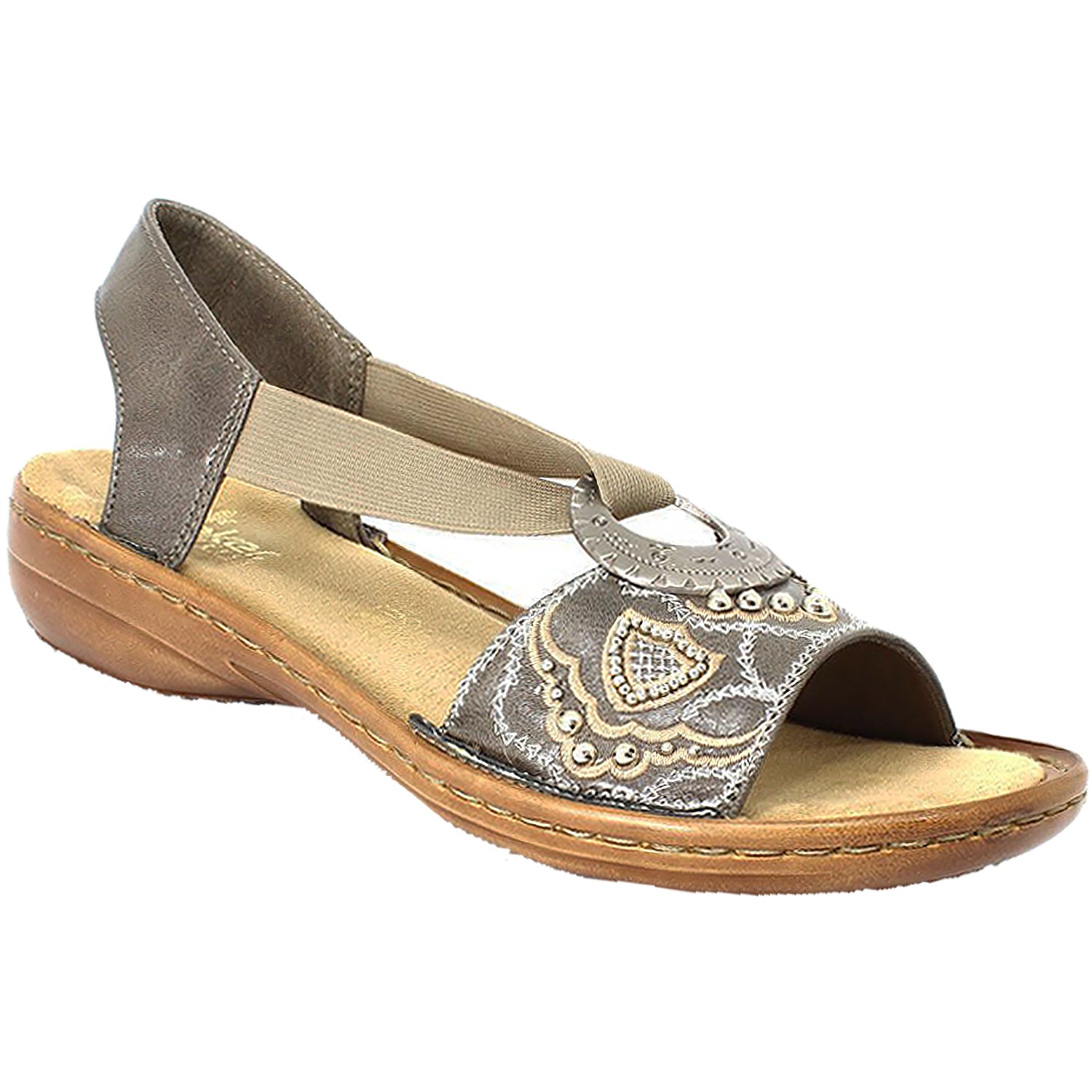 Womens Rieker Rieker Regina B9 Women's Smoke Leather Smoke Leather