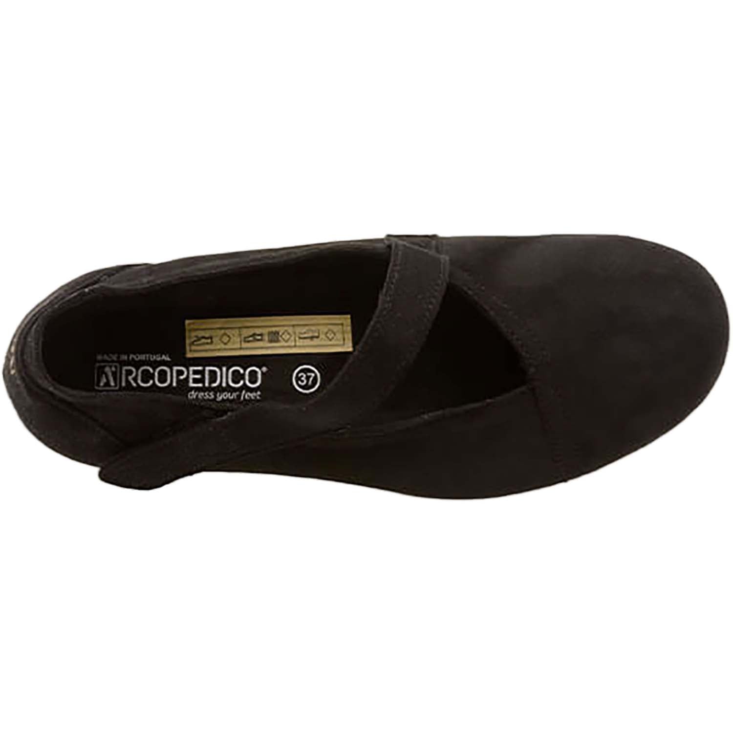 Womens Arcopedico Arcopedico Arches Women's Shoes Black Lytech Synthetic Black Lytech Synthetic