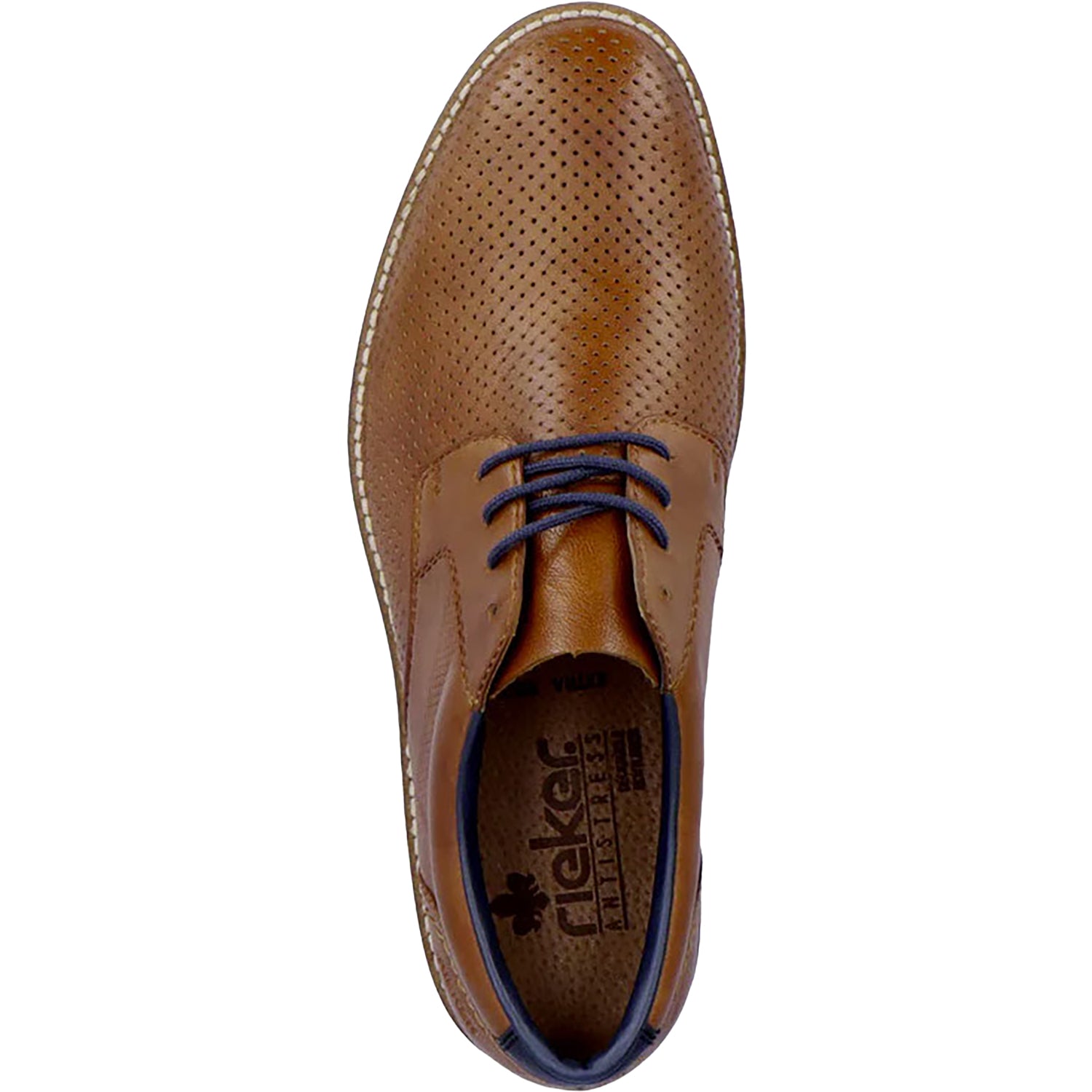 Mens Rieker Rieker 13507-22 Dimitry 07 Men's Dress Shoes Tabacco/Cuoio/Lake Leather Tabacco/Cuoio/Lake Leather